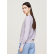 Fialková mikina Tommy Jeans bez kapucne Fialková mikina Tommy Jeans bez kapucne