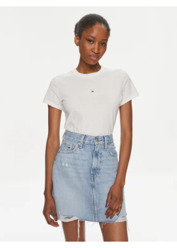 Dámske krémové tričko Tommy Jeans bavlnené