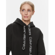 Dámske mikinové šaty Calvin Klein čierne Dámske mikinové šaty Calvin Klein čierne