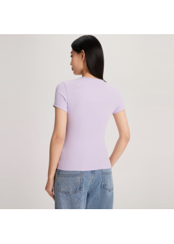 Tommy Jeans fialové tričko s krátkym rukávom