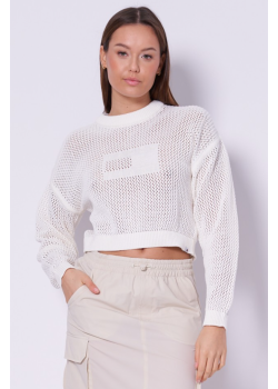 Tommy Jeans dámsky biely pulóver