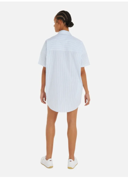 Prúžkované košeľové šaty Tommy Hilfiger
