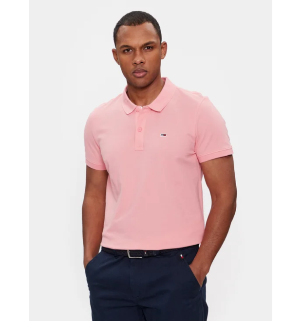 Pánska ružová polokošeľa Tommy Hilfiger Pánska ružová polokošeľa Tommy Hilfiger