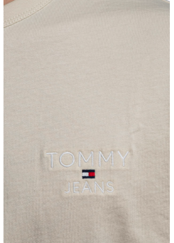 Béžové bavlnené tričko Tommy Jeans