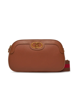 Hnedá crossbody kabelka Liu Jo so zlatými detailmi