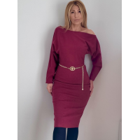 Úpletové šaty Guess v červenej farbe Úpletové šaty Guess v červenej farbe