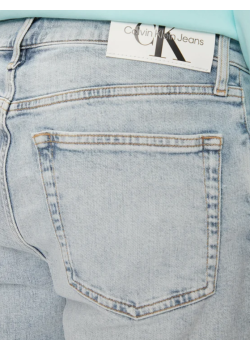 Bledomodré rifľové kraťasy Calvin Klein Jeans