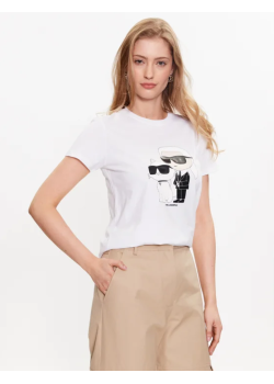 Dámske biele tričko Karl Lagerfeld pre dámy