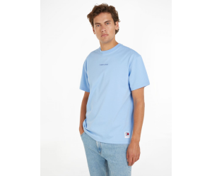 Tričko Tommy Jeans v bledo modrej farbe s krátkym rukávom