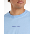 Tričko Tommy Jeans v bledo modrej farbe s krátkym rukávom Tričko Tommy Jeans v bledo modrej farbe s krátkym rukávom