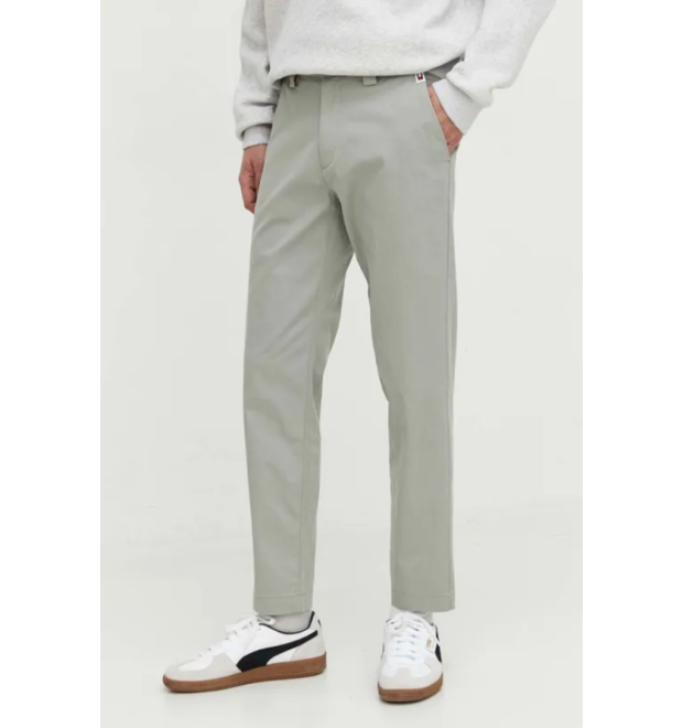 Pánske zelené nohavice Tommy Jeans Pánske zelené nohavice Tommy Jeans