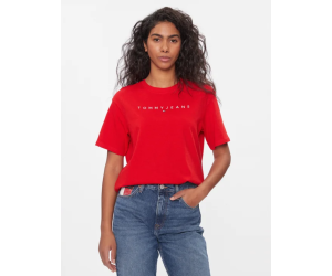 Dámske červené tričko Tommy Jeans bavlnené