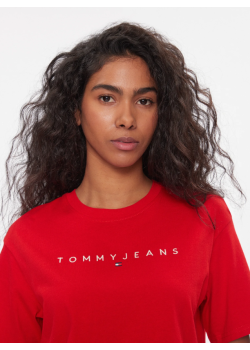Dámske červené tričko Tommy Jeans bavlnené