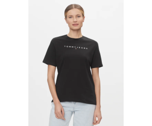Dámske čierne tričko Tommy Jeans bavlnené