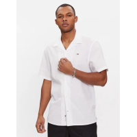 Pánska biela košeľa s krátkym rukávom Tommy Hilfiger
