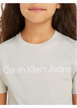 Detské tričko Calvin Klein v sivej farbe