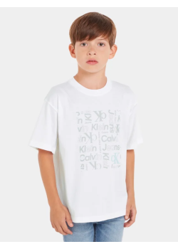 Chlapčenské tričko Calvin Klein biele