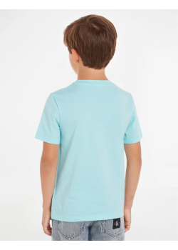 Chlapčenské tričko Calvin Klein bledo modré