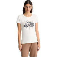 Liu Jo SPORT dámske Floral tričko s kamienkami biele Liu Jo SPORT dámske Floral tričko s kamienkami biele
