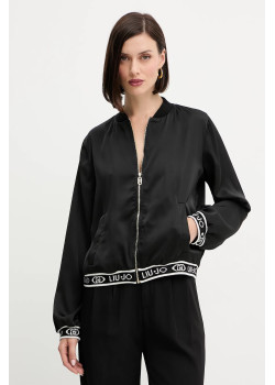 Liu jo dámska bomber bunda Satin čierna