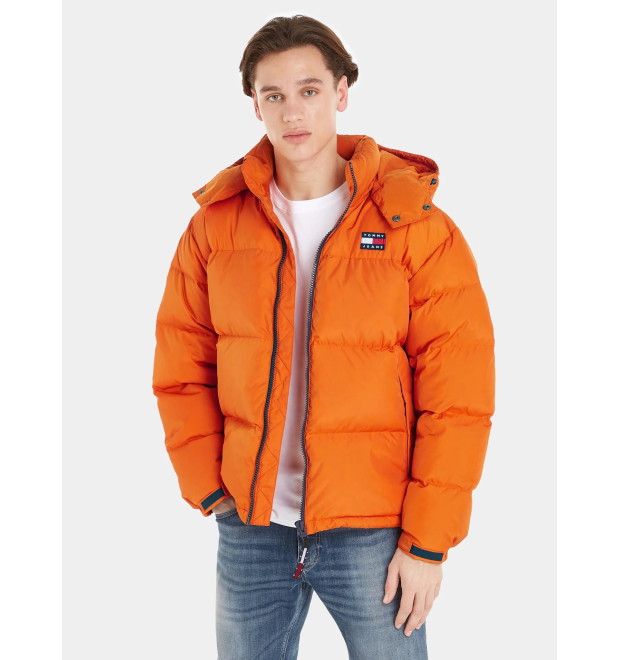 Tommy Hilfiger pánska zimná bunda oranžová Tommy Hilfiger pánska zimná bunda oranžová