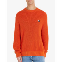 PÁNSKY ORANŽOVÝ PULÓVER TOMMY JEANS PÁNSKY ORANŽOVÝ PULÓVER TOMMY JEANS