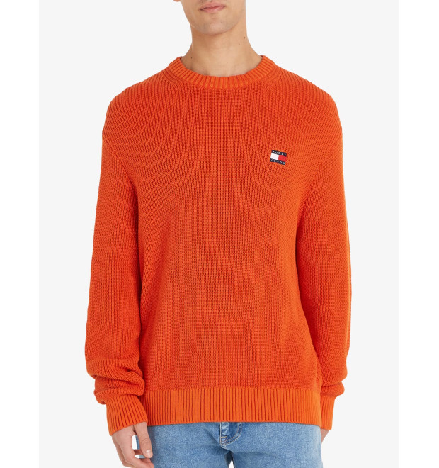 PÁNSKY ORANŽOVÝ PULÓVER TOMMY JEANS PÁNSKY ORANŽOVÝ PULÓVER TOMMY JEANS