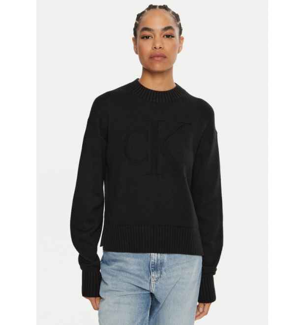 Dámsky čierny pulóver Calvin Klein Jeans Dámsky čierny pulóver Calvin Klein Jeans