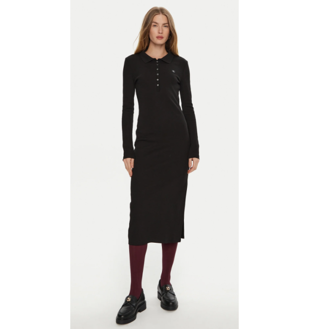 Calvin Klein Jeans dámske midi šaty čierne Calvin Klein Jeans dámske midi šaty čierne