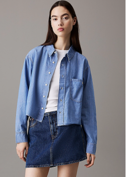 Riflová dámska košeľa Calvin Klein Jeans