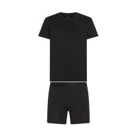 Tommy Hilfiger pánska sada boxerky s tričkom čierna Tommy Hilfiger pánska sada boxerky s tričkom čierna