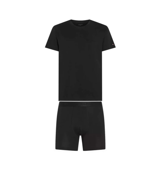 Tommy Hilfiger pánska sada boxerky s tričkom čierna Tommy Hilfiger pánska sada boxerky s tričkom čierna