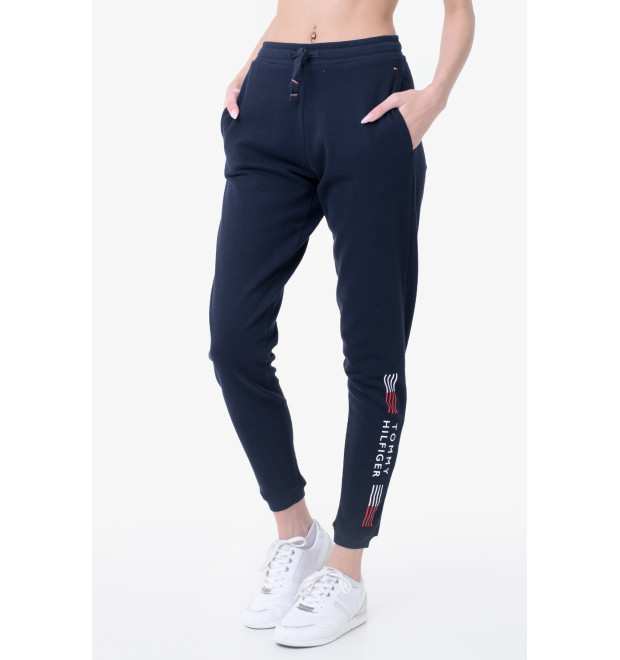 Dámske tmavomodré tepláky Tommy Hilfiger Dámske tmavomodré tepláky Tommy Hilfiger
