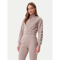 Guess dámska mikina Regular Fit na zips hnedá Guess dámska mikina Regular Fit na zips hnedá
