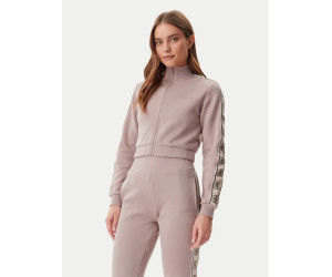 Guess dámska mikina Regular Fit na zips hnedá