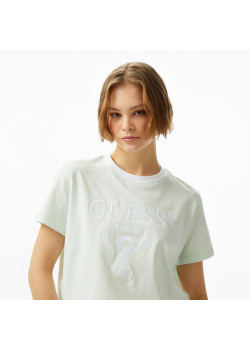 Guess dámske crop tričko Filanta svetlozelené