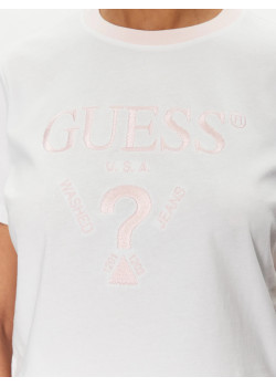 Guess dámske crop tričko Filanta biele