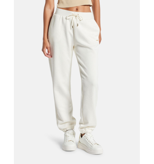 Guess dámske joggers all-over logo biele Guess dámske joggers all-over logo biele