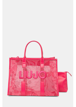 Liu Jo Borsa transparentná taška ružová