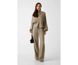 Guess Twill Flare-Leg nohavice zelené