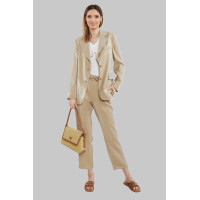 Liu Jo dámske elegantné lesklé nohavice hnedé Liu Jo dámske elegantné lesklé nohavice hnedé