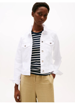 Tommy Hilfiger dámska rifľová bunda denim white