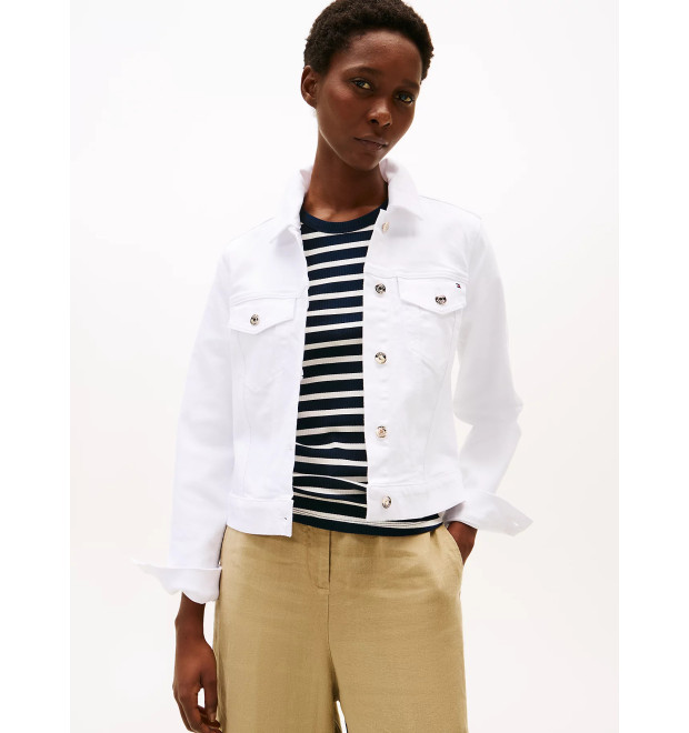 Tommy Hilfiger dámska rifľová bunda denim white