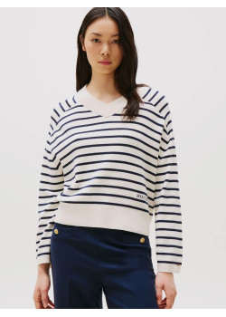 Tommy Hilfiger dámsky námornícky sveter biely
