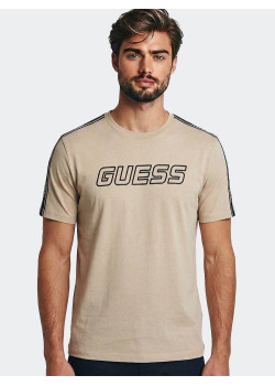 Guess pánske tričko Arlo hnedé