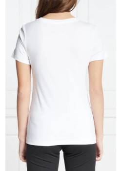Biele klasické tričko s krátkym rukávom Calvin Klein Jeans
