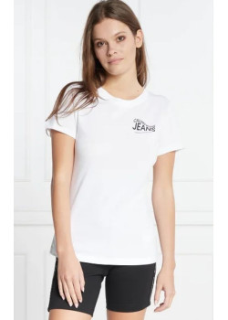 Biele klasické tričko s krátkym rukávom Calvin Klein Jeans