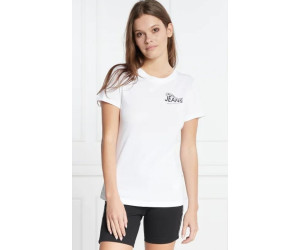Biele klasické tričko s krátkym rukávom Calvin Klein Jeans