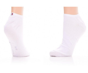 Biele značkové dámske členkové ponožky 