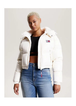 Tommy Hilfiger dámska zimná bunda do pása biela